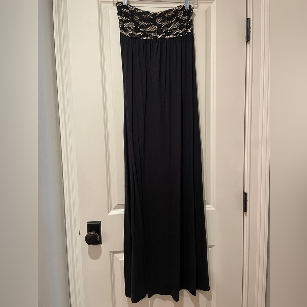 RAJ Swim Black Strapless Coverup Dress with Built-In Bra, XS, great condition